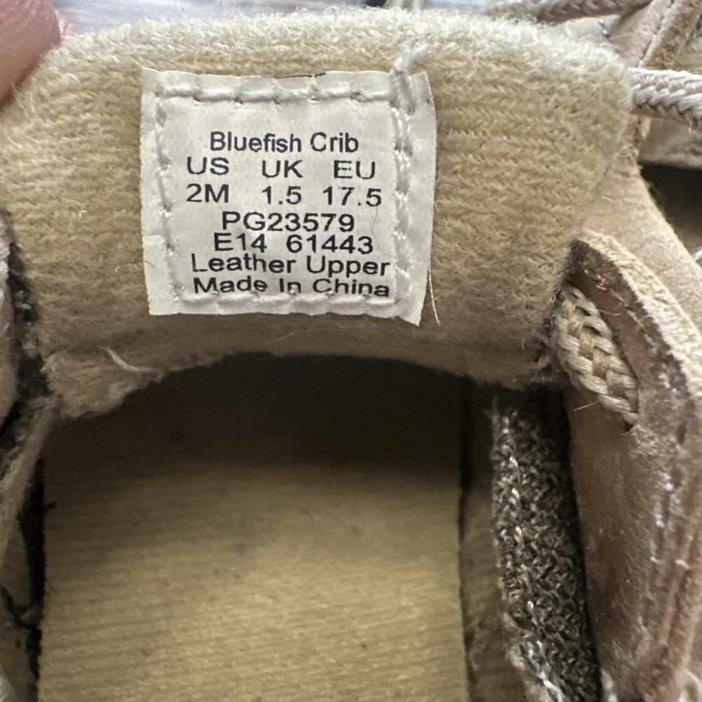 SPERRY - Bluefish Crib Boatshoes - Toddler, Baby - Size 2M Moccasin